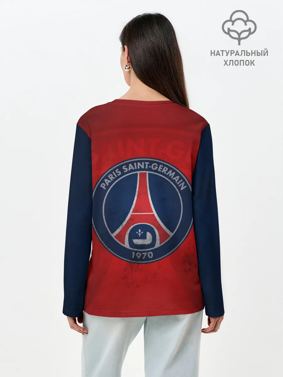 Лонгслив женский. Хлопок / Paris Saint-Germain