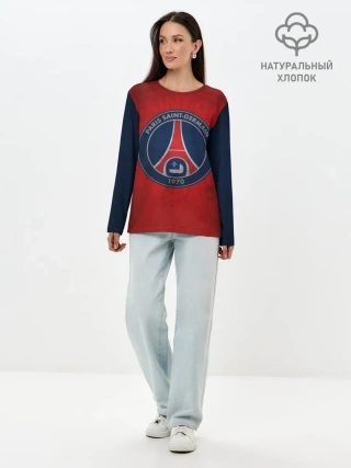 Лонгслив женский. Хлопок / Paris Saint-Germain