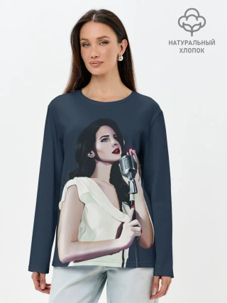 Лонгслив женский. Хлопок / Лана с микрофоном