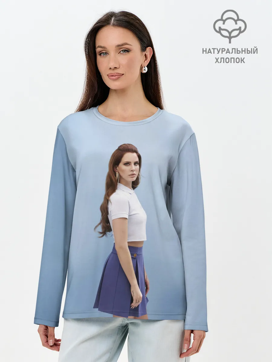 Лонгслив женский. Хлопок / Красивая Лана