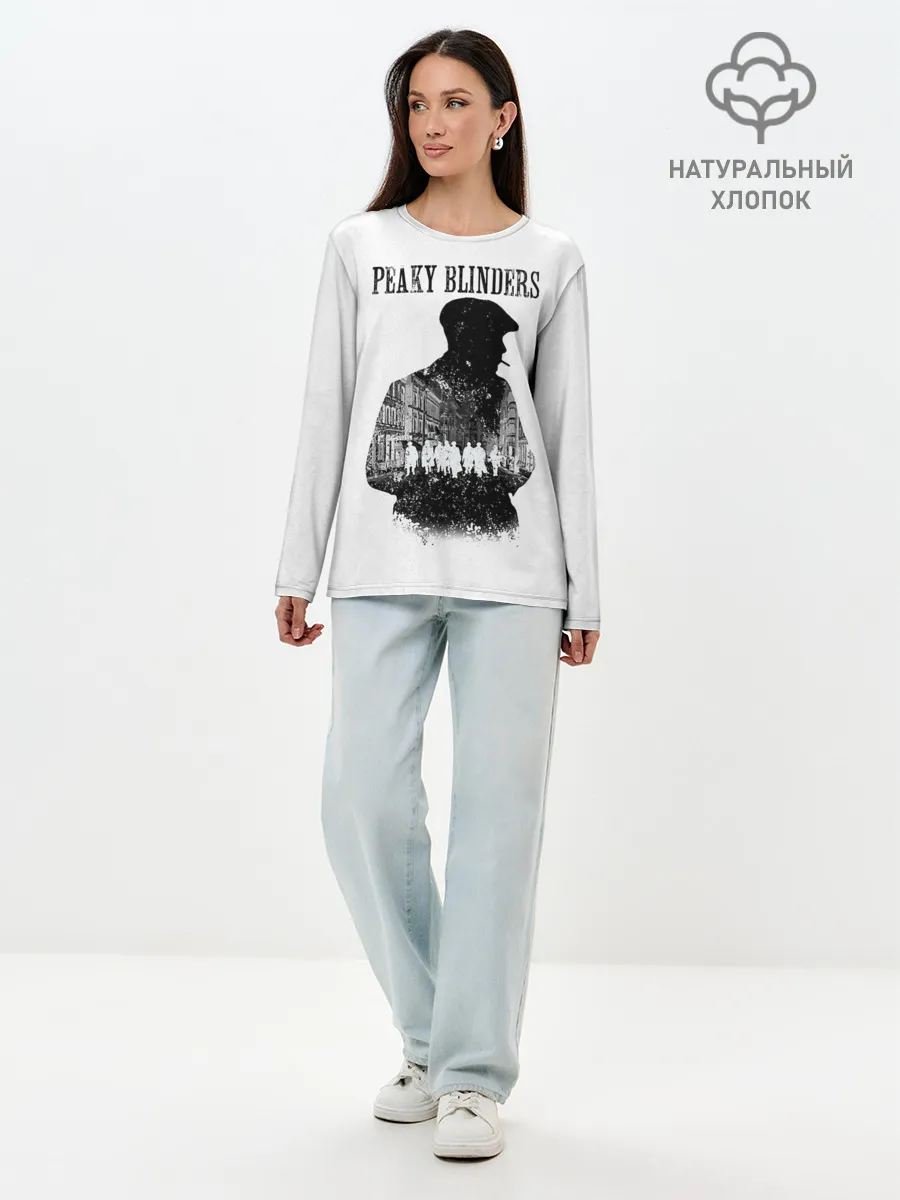Лонгслив женский. Хлопок / Thomas Shelby Peaky Blinders