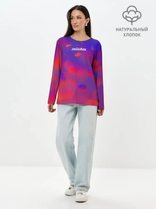 Лонгслив женский. Хлопок / Лайкфак / likefuck