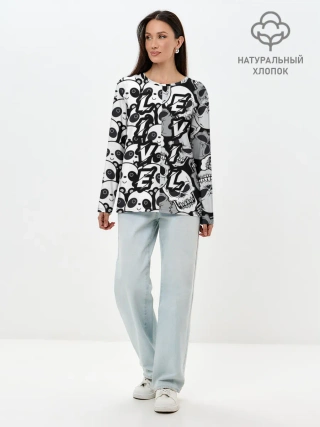 Лонгслив женский. Хлопок / LivEvil