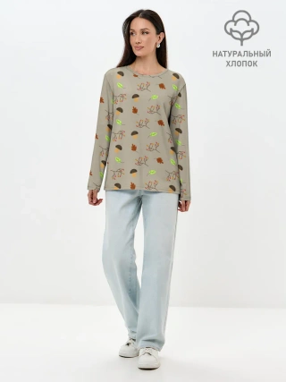 Лонгслив женский. Хлопок / AUTUMN MOOD