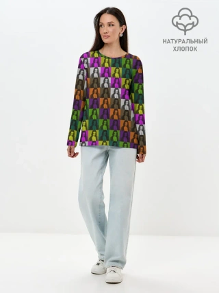 Лонгслив женский. Хлопок / Damiano David. Colors