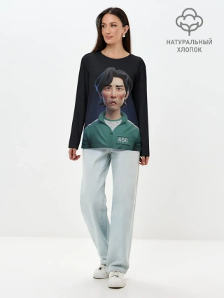 Лонгслив женский. Хлопок / Сон Ги Хун