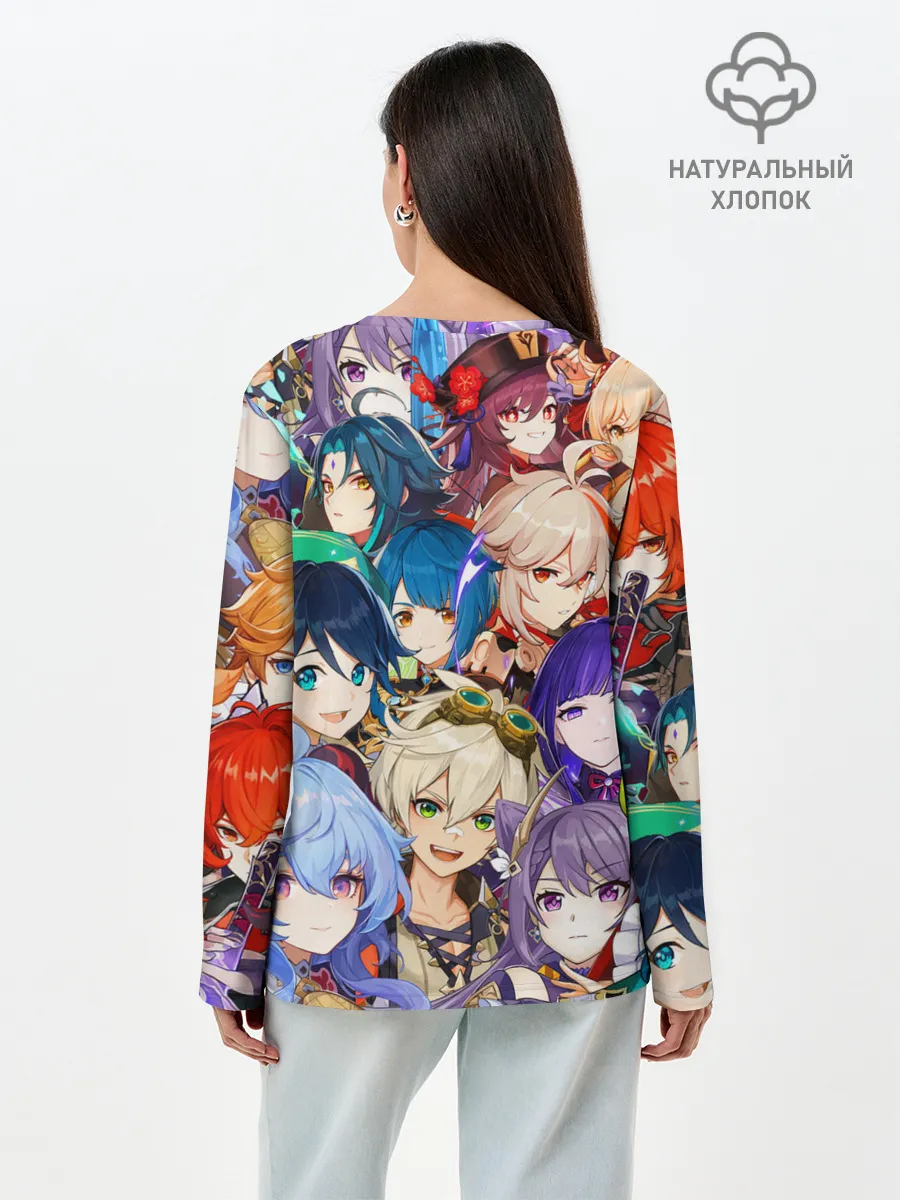 Лонгслив женский. Хлопок / Genshin Impact - персонажи