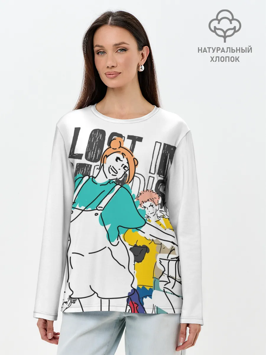 Лонгслив женский. Хлопок / Нобара Кугисаки - Jujutsu Kaisen