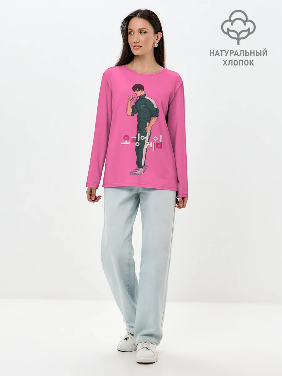 Лонгслив женский. Хлопок / 218