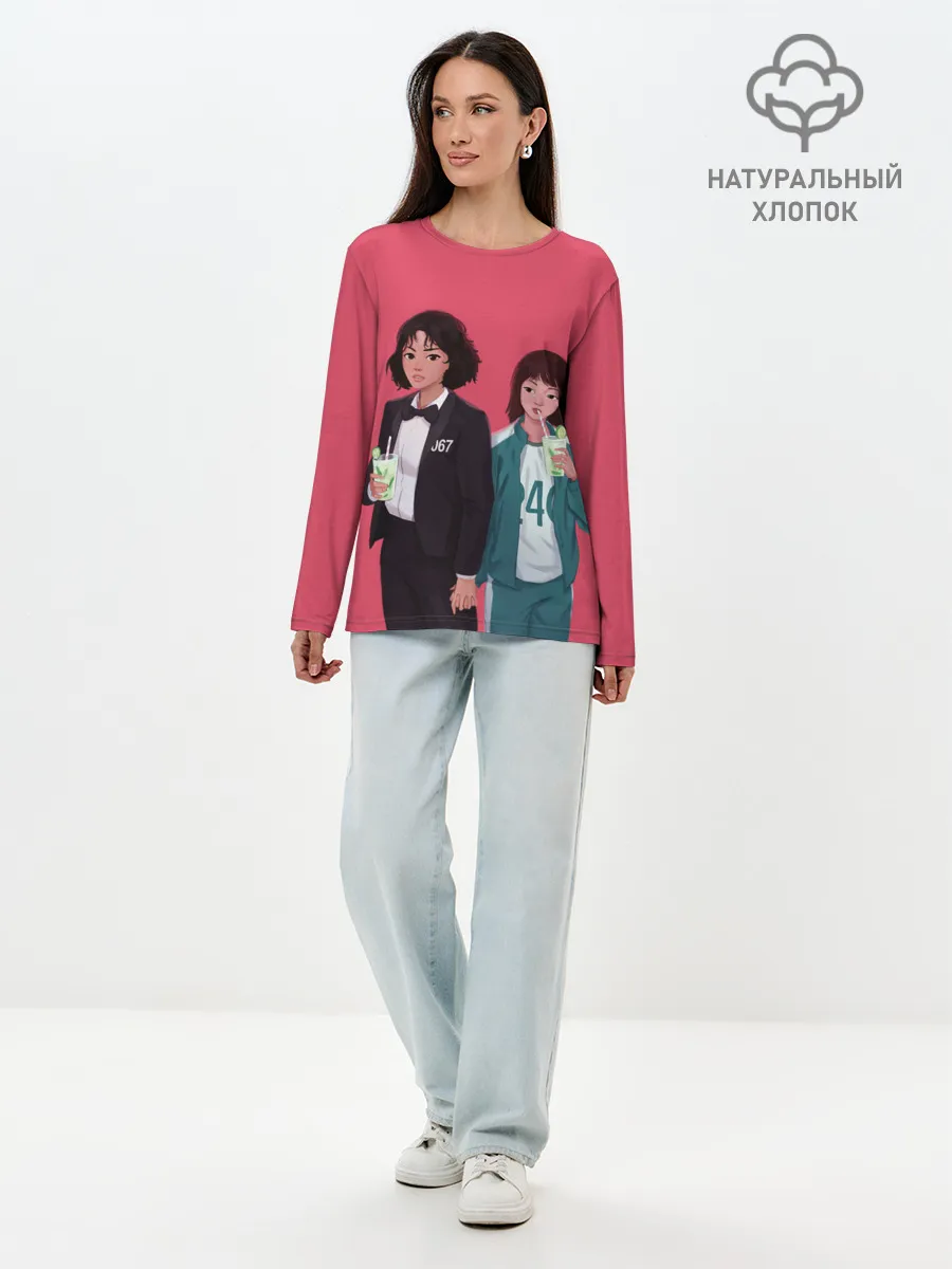 Лонгслив женский. Хлопок / 067 и 240