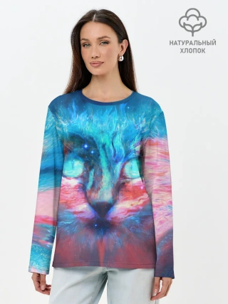 Лонгслив женский. Хлопок / ВСЕЛЕНСКИЙ КОТ
