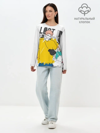 Лонгслив женский. Хлопок / Итадори Юдзи - Jujutsu Kaisen