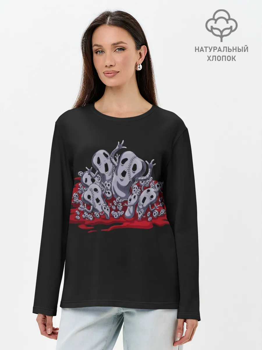 Лонгслив женский. Хлопок / Metallica. Jo Jo