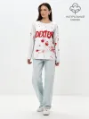 Лонгслив женский. Хлопок / Dexter logo Декстер брызги крови