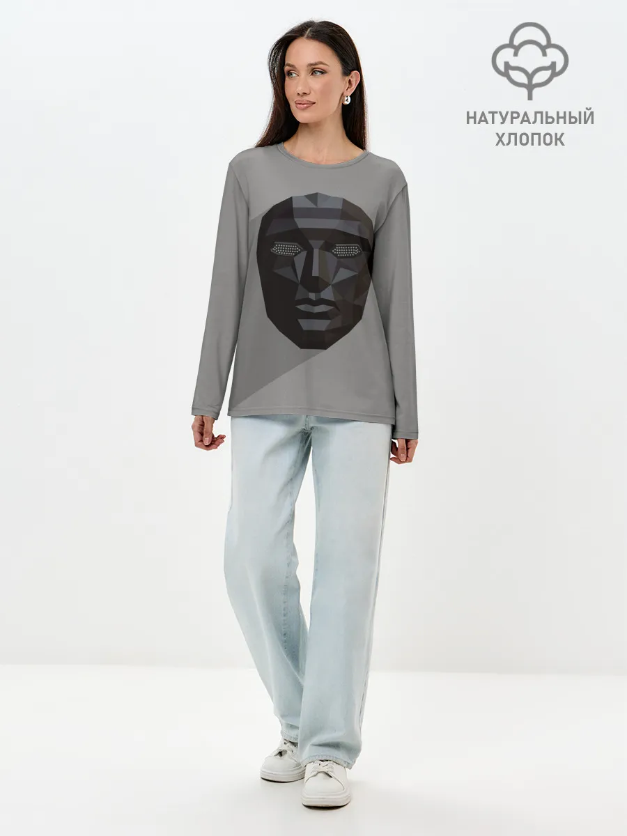 Лонгслив женский. Хлопок / ИГРА В КАЛЬМАРА РАСПОРЯДИТЕЛЬ | SQUID GAME