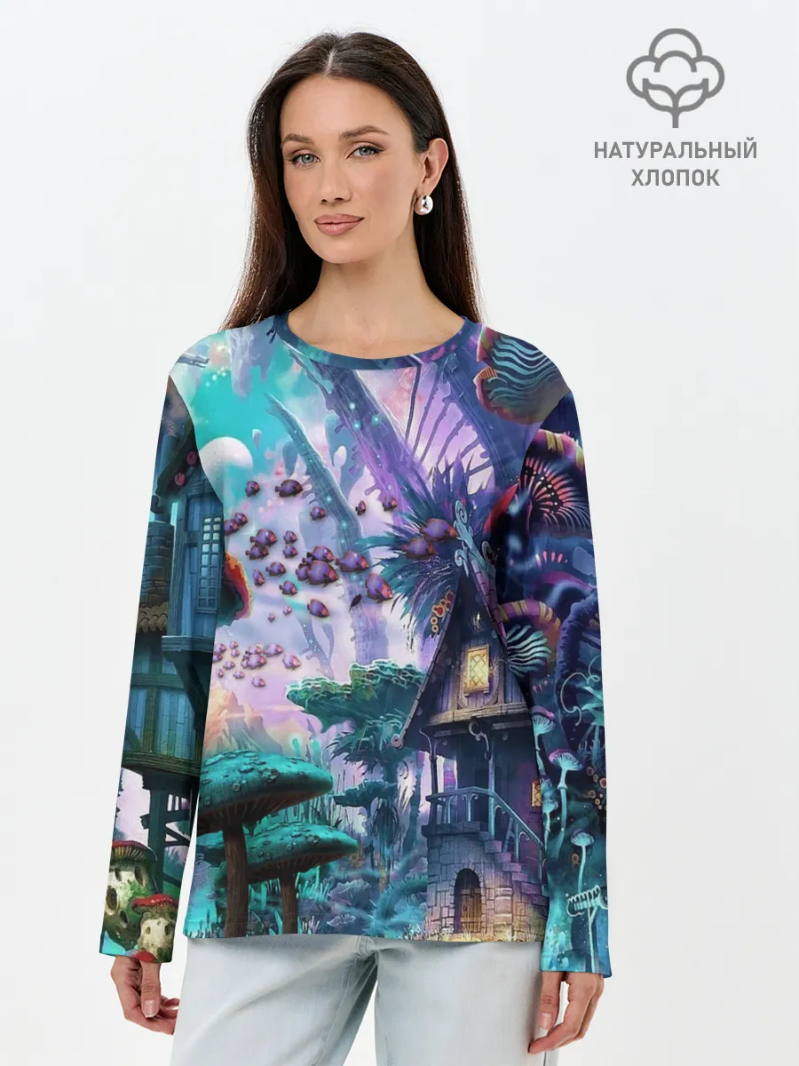 Лонгслив женский. Хлопок / FantasyFish