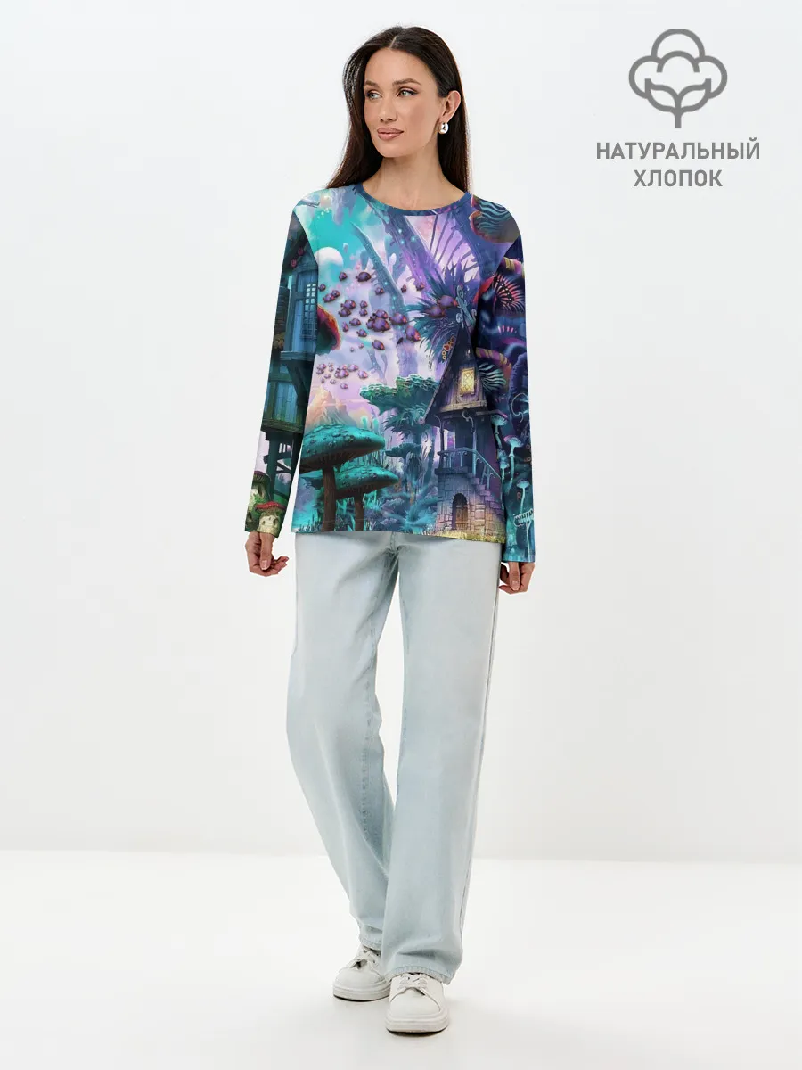 Лонгслив женский. Хлопок / FantasyFish