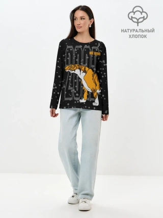 Лонгслив женский. Хлопок / Моё время 2022