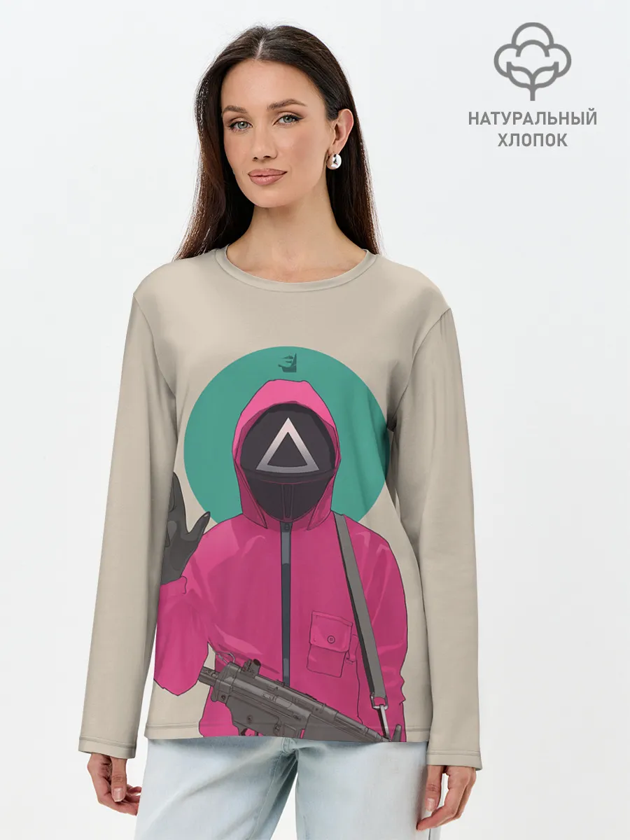 Лонгслив женский. Хлопок / Аве Кальмар