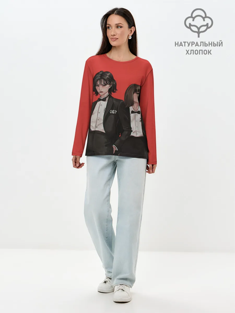 Лонгслив женский. Хлопок / Стильные 067 и 240