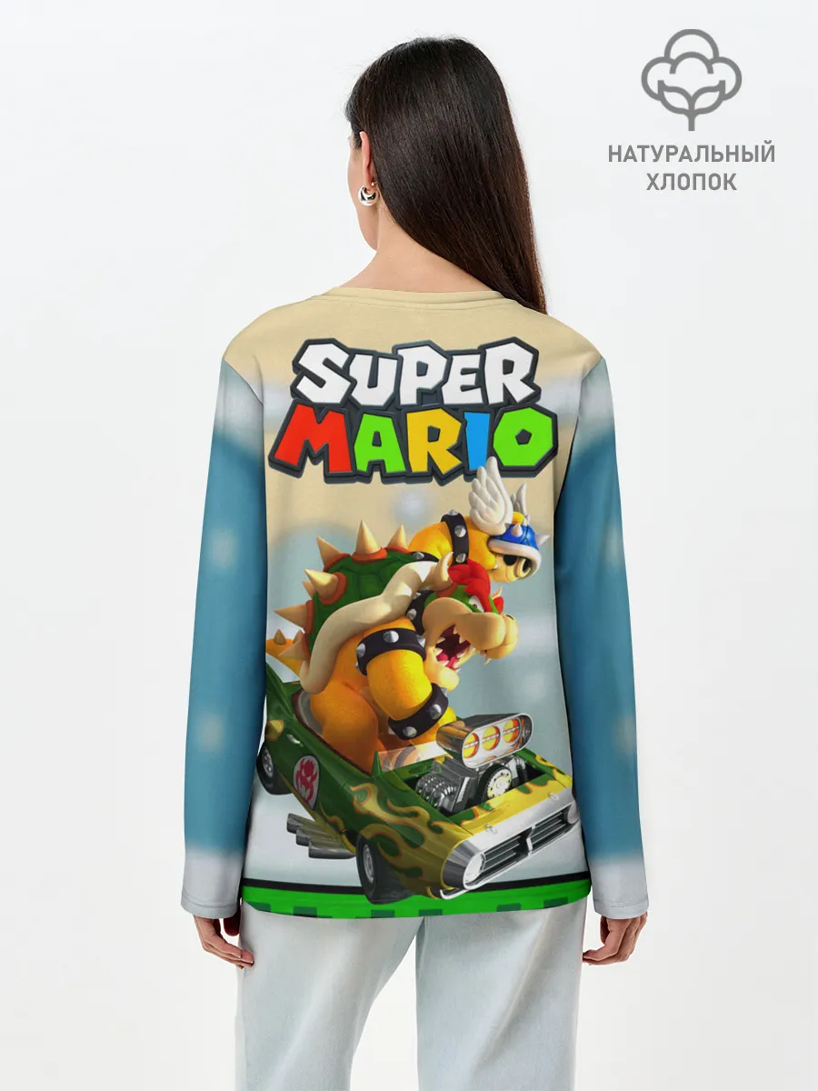 Лонгслив женский. Хлопок / MarioHelmet