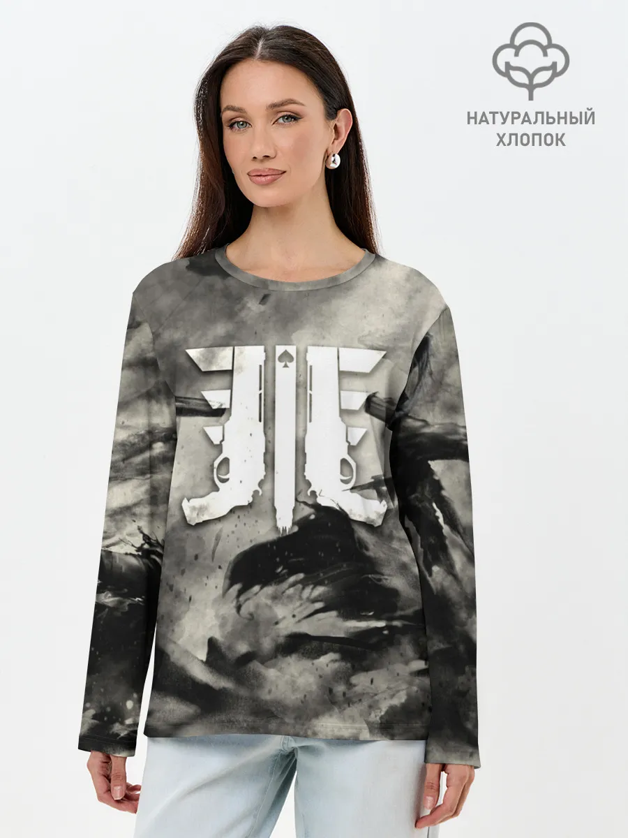 Лонгслив женский. Хлопок / DESTINY 2 ТЁМНЫЕ СИЛЫ / CAYDE 6