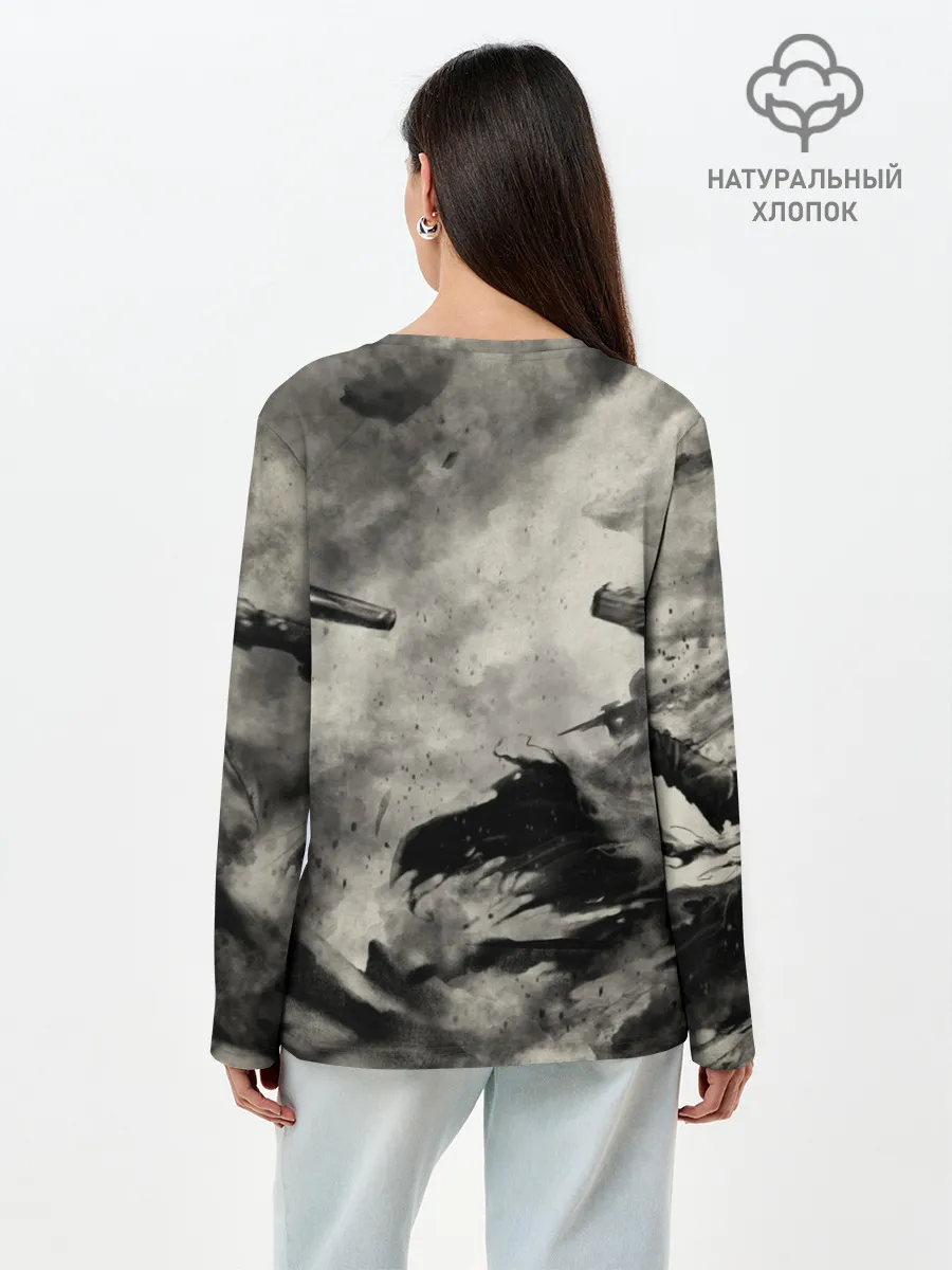 Лонгслив женский. Хлопок / DESTINY 2 ТЁМНЫЕ СИЛЫ / CAYDE 6