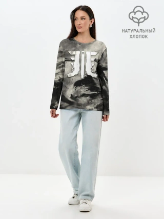 Лонгслив женский. Хлопок / DESTINY 2 ТЁМНЫЕ СИЛЫ / CAYDE 6