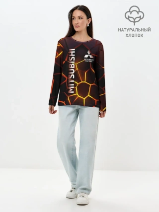 Лонгслив женский. Хлопок / Митсубиси подсветка 3D плит