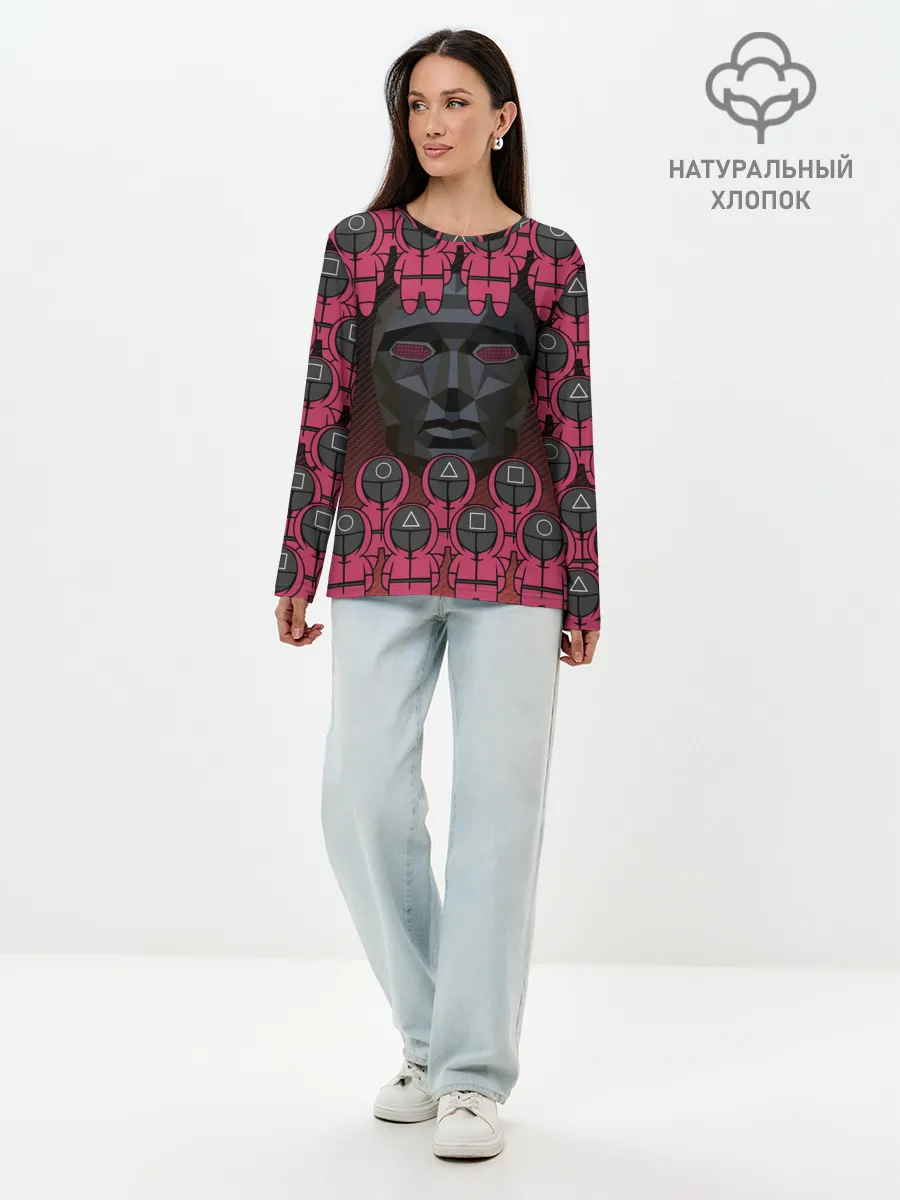 Лонгслив женский. Хлопок / ВЕДУЩИЙ С ОХРАННОЙ | GUARDS