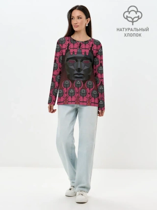 Лонгслив женский. Хлопок / ВЕДУЩИЙ С ОХРАННОЙ | GUARDS