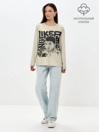 Лонгслив женский. Хлопок / Будь как Али
