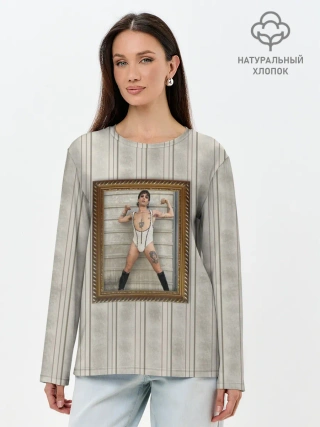 Лонгслив женский. Хлопок / Damiano David in swimsuit