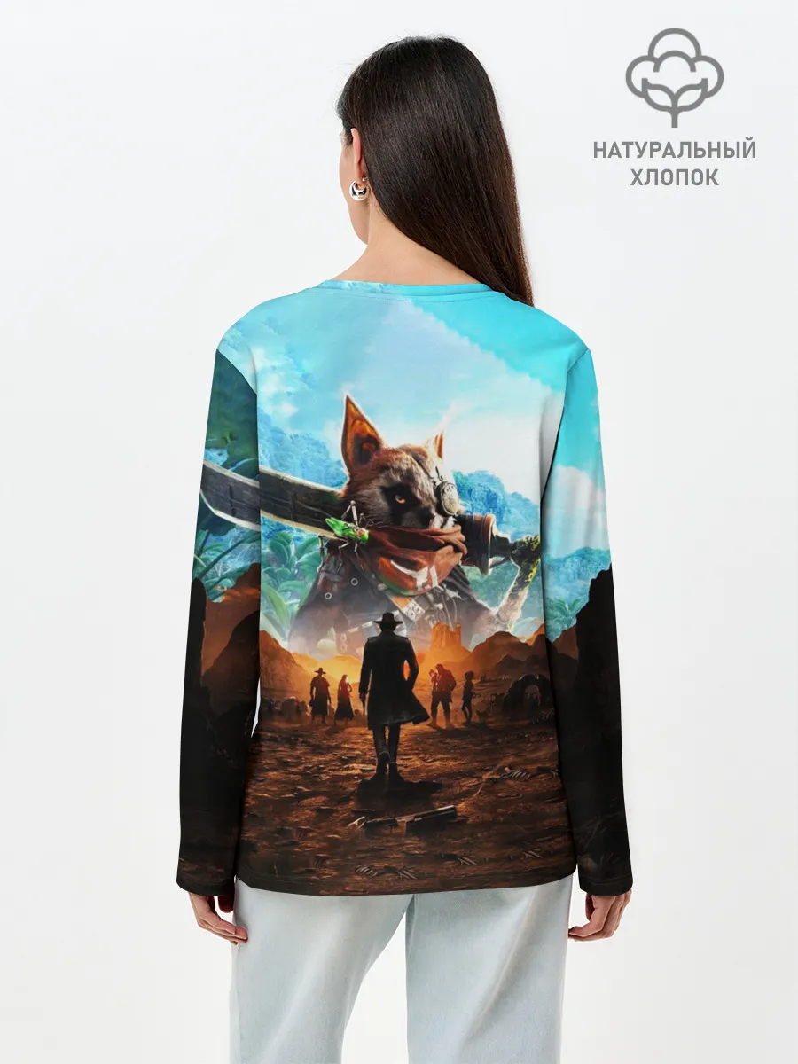 Лонгслив женский. Хлопок / Biomutant | Биомутант