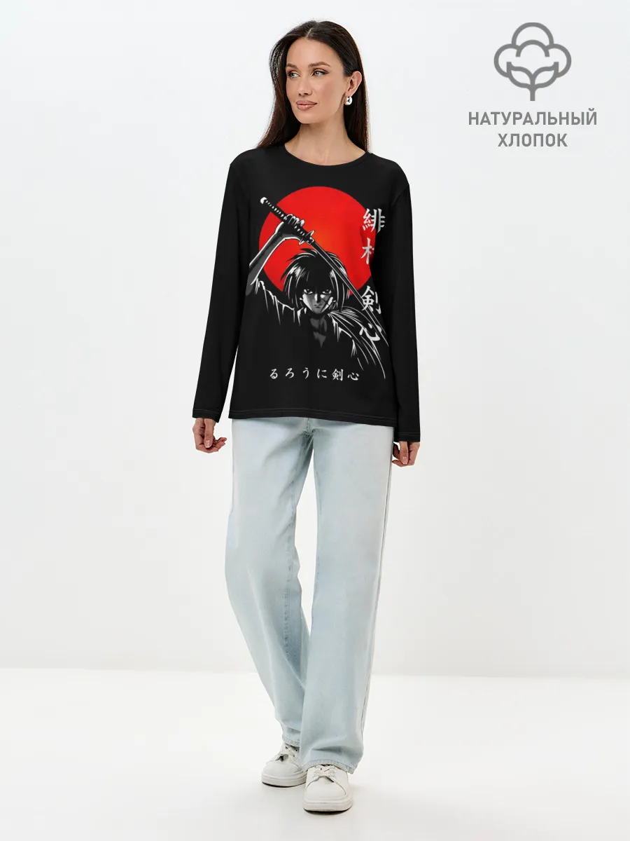 Лонгслив женский. Хлопок / Химура Кенсин - Rurouni Kenshin
