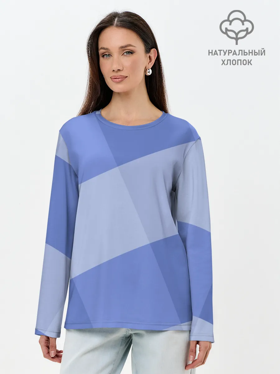 Лонгслив женский. Хлопок / Теплый минимализм