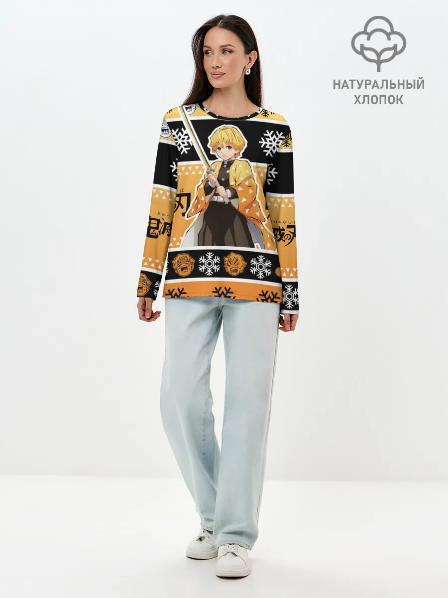 Лонгслив женский. Хлопок / ЗЕНИЦУ АГАЦУМА