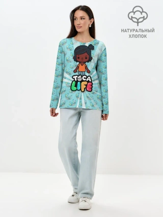 Лонгслив женский. Хлопок / Toca Life World