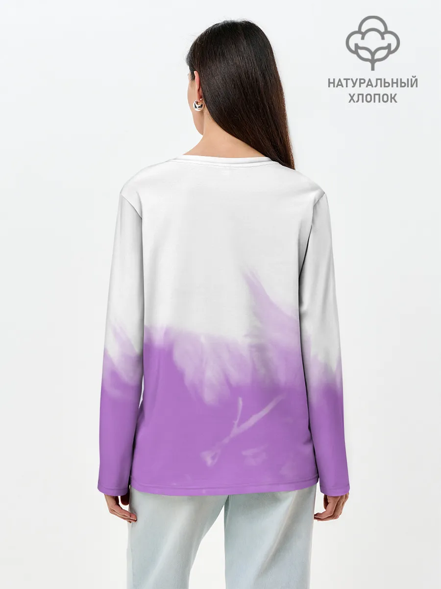 Лонгслив женский. Хлопок / ФИШЛЬ