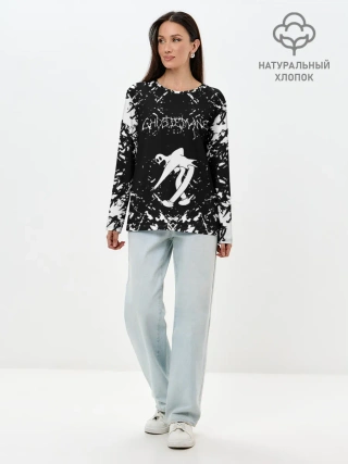 Лонгслив женский. Хлопок / GHOSTEMANE BLACK FOREST.