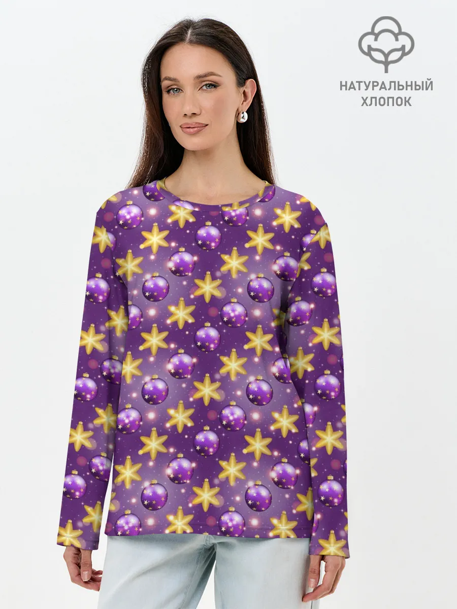 Лонгслив женский. Хлопок / Игрушки