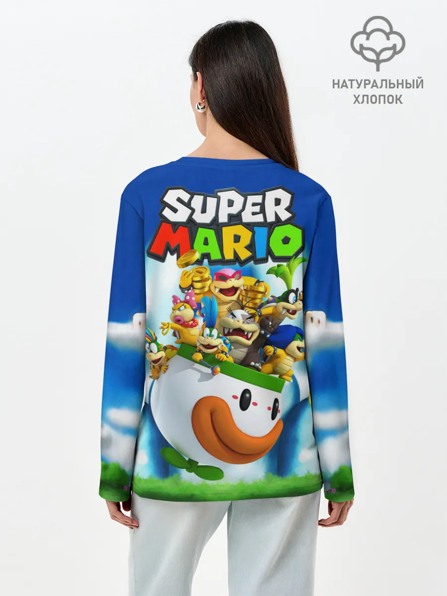 Лонгслив женский. Хлопок / SuperFlyMario