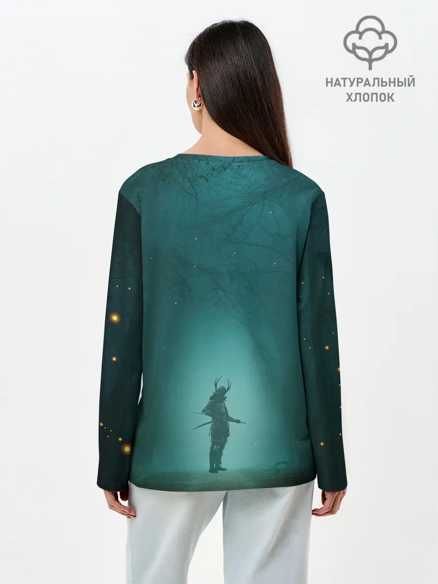 Лонгслив женский. Хлопок / Япона-мать Самурай