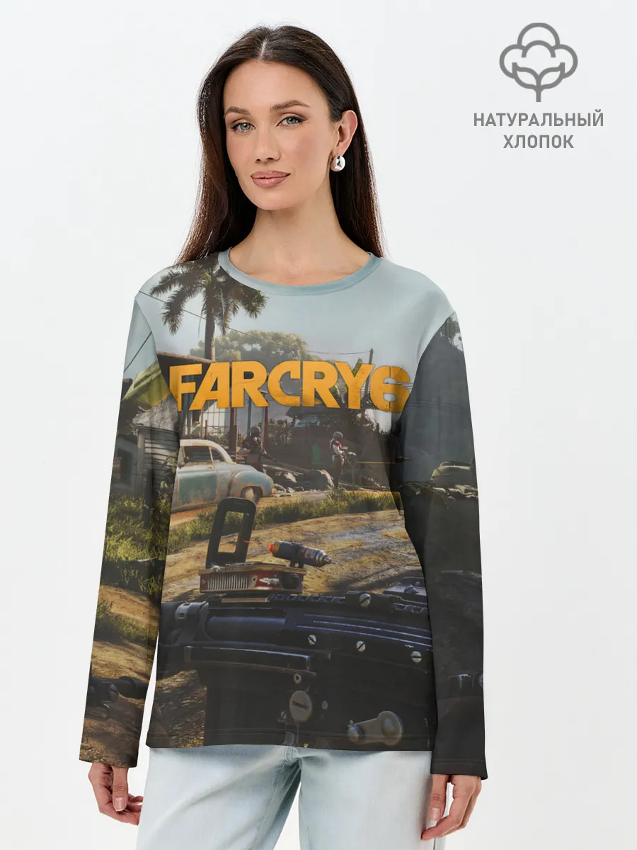 Лонгслив женский. Хлопок / Far Cry 6 game art