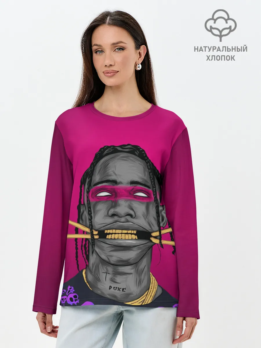 Лонгслив женский. Хлопок / Dangerous Travis