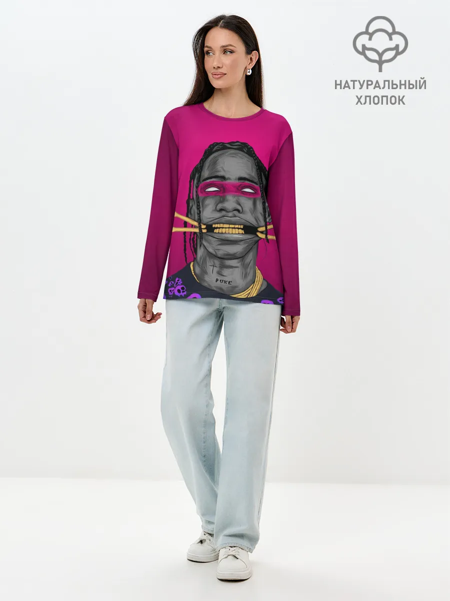 Лонгслив женский. Хлопок / Dangerous Travis