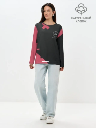 Лонгслив женский. Хлопок / Мерседес / Mersedes