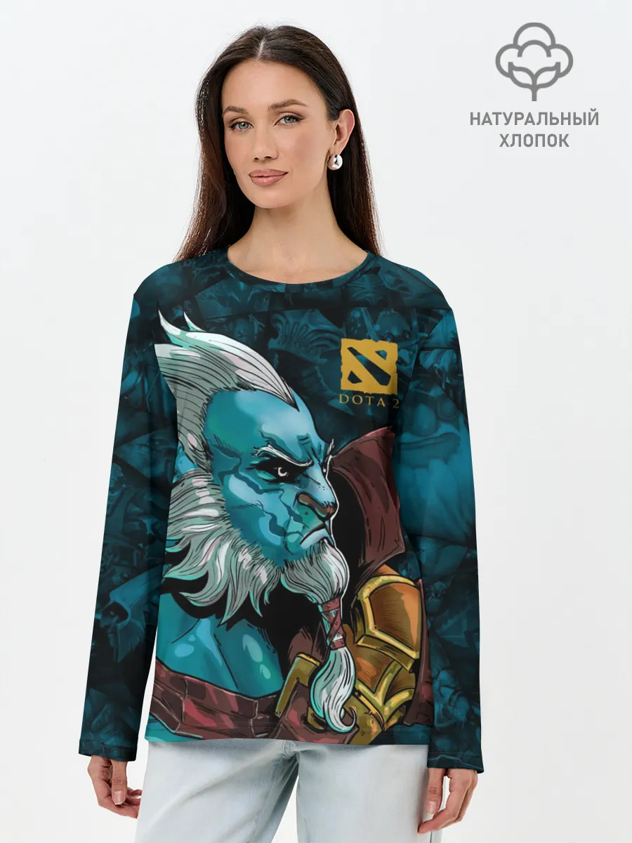 Лонгслив женский. Хлопок / Фантом Лансер, DOTA 2