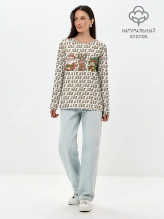 Лонгслив женский. Хлопок / Подарки хотят все и каждый.