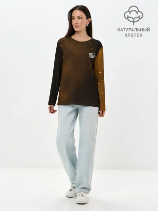 Лонгслив женский. Хлопок / FIRE BATTLEFIELD LOGO | ЛОГО